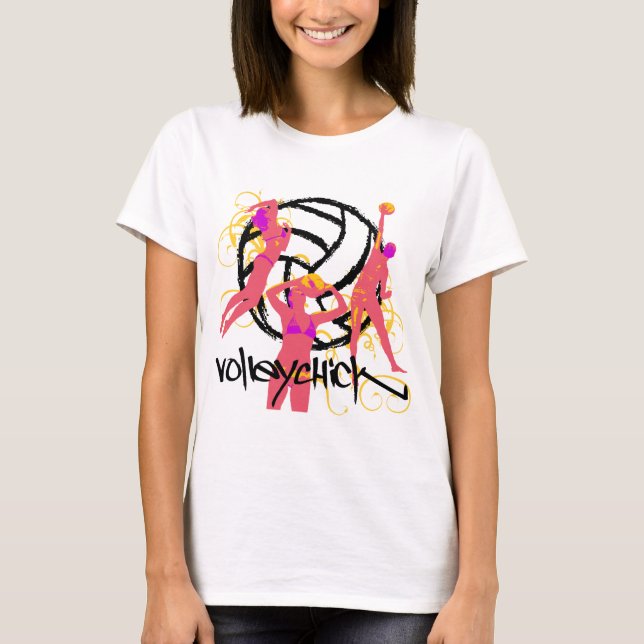 T-shirt Curt VolleyChick (Frente)