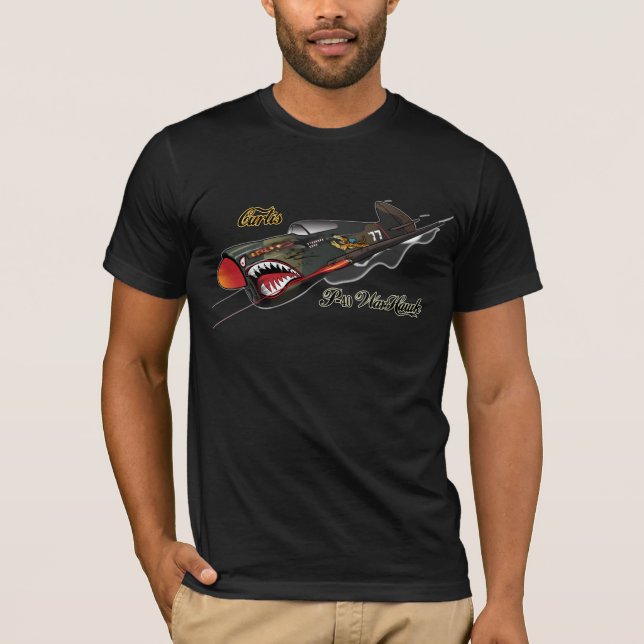T-shirt Curtis P40 WarHawk (Frente)