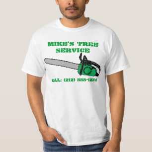 T-shirt CUSTOMIZÁVEIS do serviço da árvore