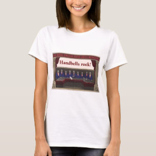 T-shirt customizável da rocha dos Handbells