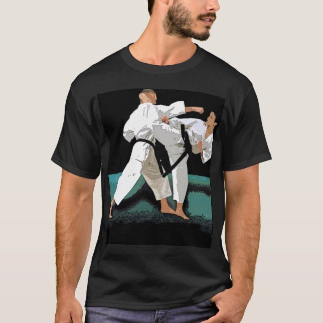 T-shirt customizável das artes marciais (Frente)