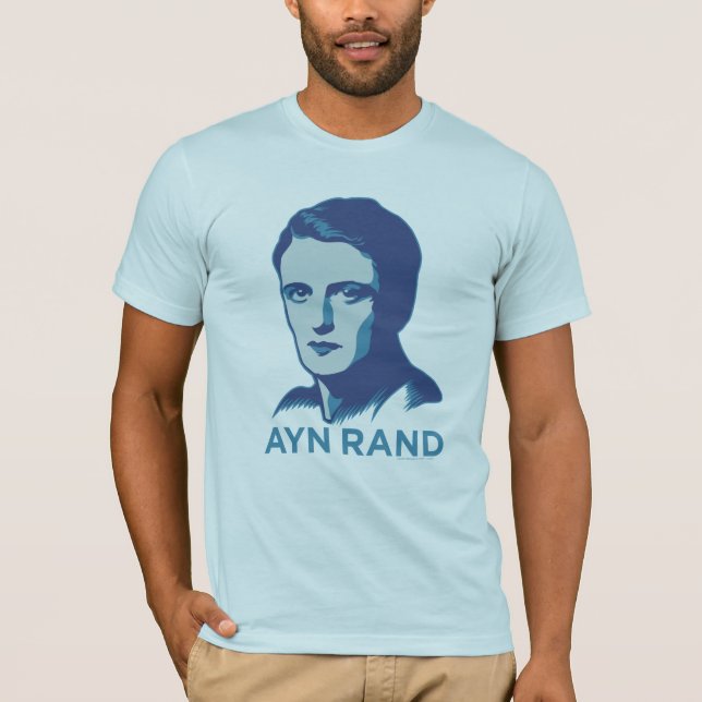T-shirt customizável de Ayn Rand (Frente)