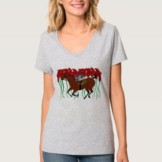 T-shirt customizável de Kentucky Derby (Frente)