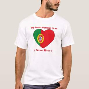 T-shirt customizável de Portugal