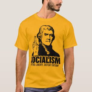 T-shirt customizável do Anti-Socialismo de