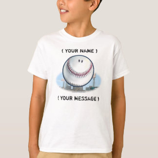T-shirt customizável do basebol