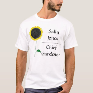 T-shirt customizável do girassol