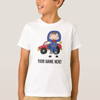 T-shirt customizável do motorista de carro de