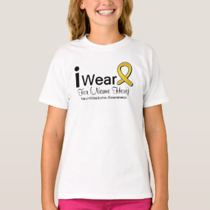 T-shirt Customizável eu visto a fita de Neuroblastoma