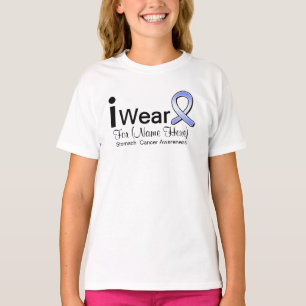 T-shirt Customizável eu visto a fita do cancer de estôma
