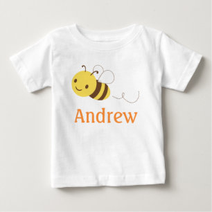 T-shirt Cute Bumblebee Personalizado Nome do Bebê Personal