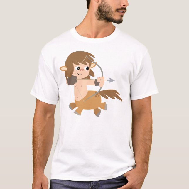 T-Shirt Cute Cartoon Centaur Sagittarius Crianças (Frente)