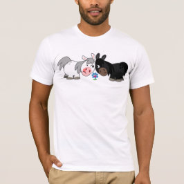 T-Shirt Cute Cartoon Ponies Standoff