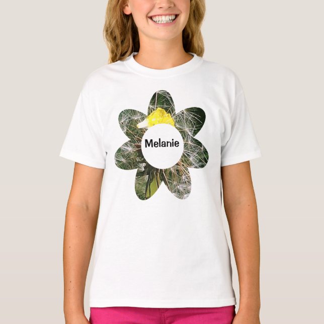T-Shirt Cute Dandelion Personalizável (Frente)