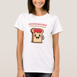 T-Shirt Cute e Assar de Cozy com Pão de Kawaii Ado