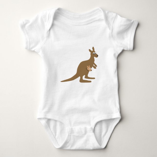 T-shirt Cute Kangaroo e Joey (Frente)
