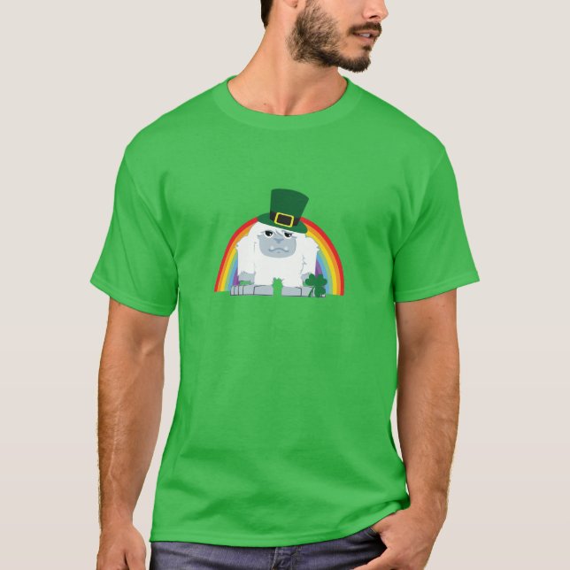 T-shirt Cute Leprechaun Yeti (Frente)