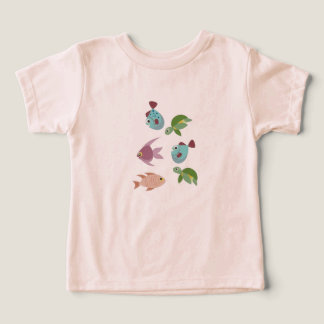 T-Shirt Cute Ocean Friends Kids T-Shirt – Colorful