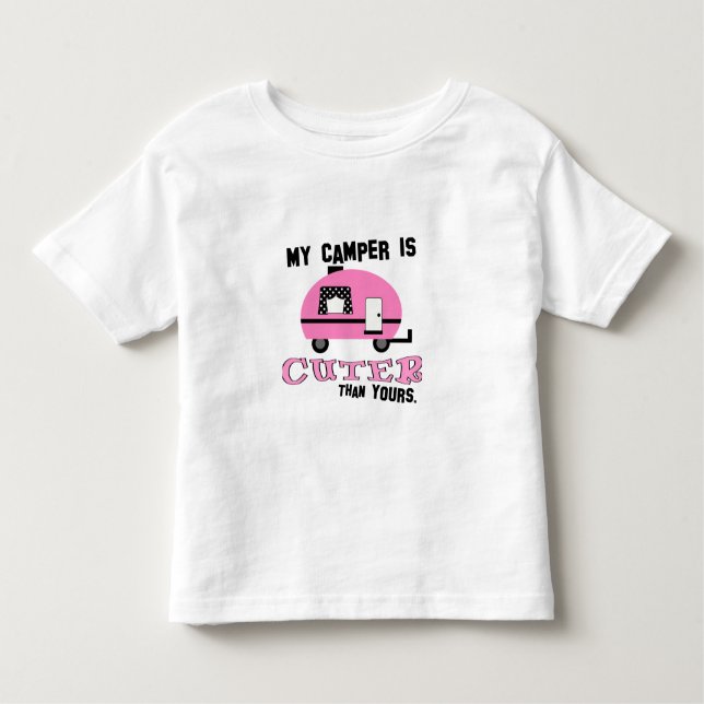 T-Shirt Cute Pink Camper Todd (Frente)