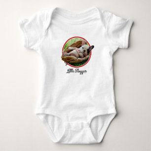 T-shirt Cute Puppy em um beisebol Mitt