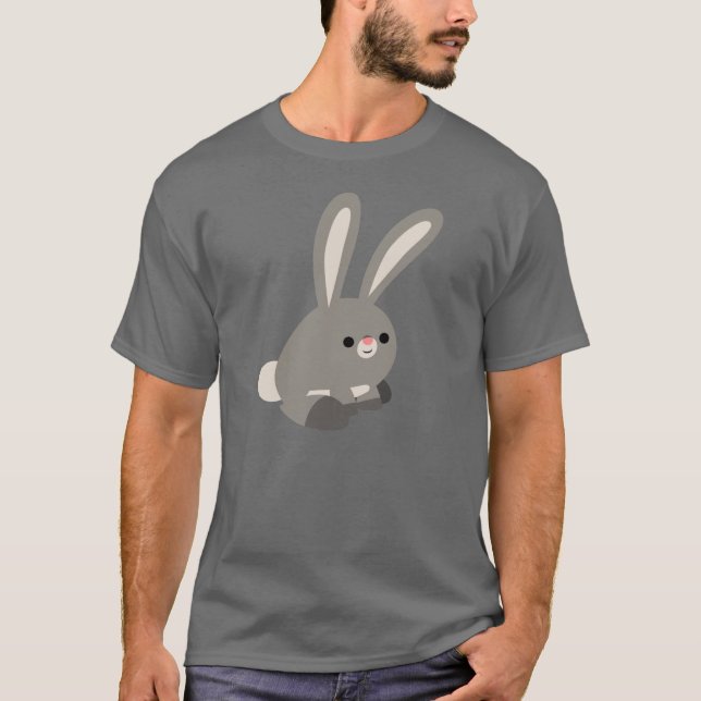 T-Shirt Cute Quiet Cartoon Rabbit (Frente)