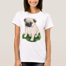 T-Shirt Cute Sitting Pug