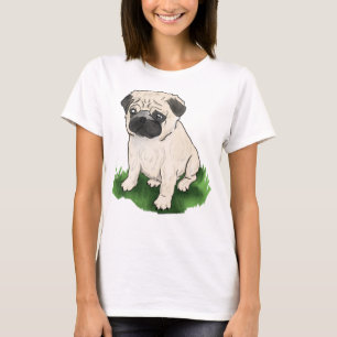 T-Shirt Cute Sitting Pug