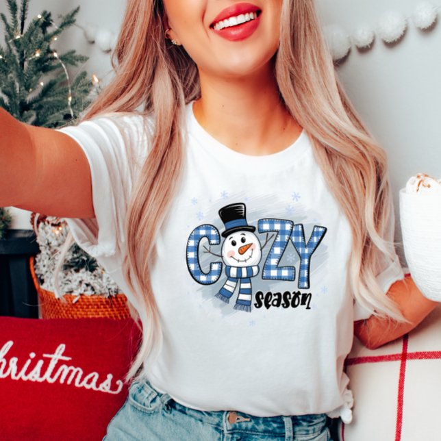 T-Shirt Cute Snowman Season (Criador carregado)
