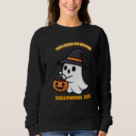 T-Shirt Cute Spook | Minimalist Kawaii Ghost Hallo