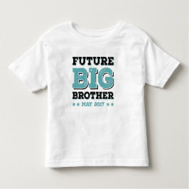 T-shirt Cute Toddler Future Big Brother maio de 2017 engra