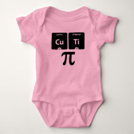 T-shirt CuTi Pi - Bebê Jersey Bodycase (Rosa)