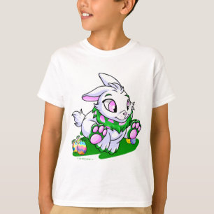 T-shirt Cybunny verde que compete através dos neggs