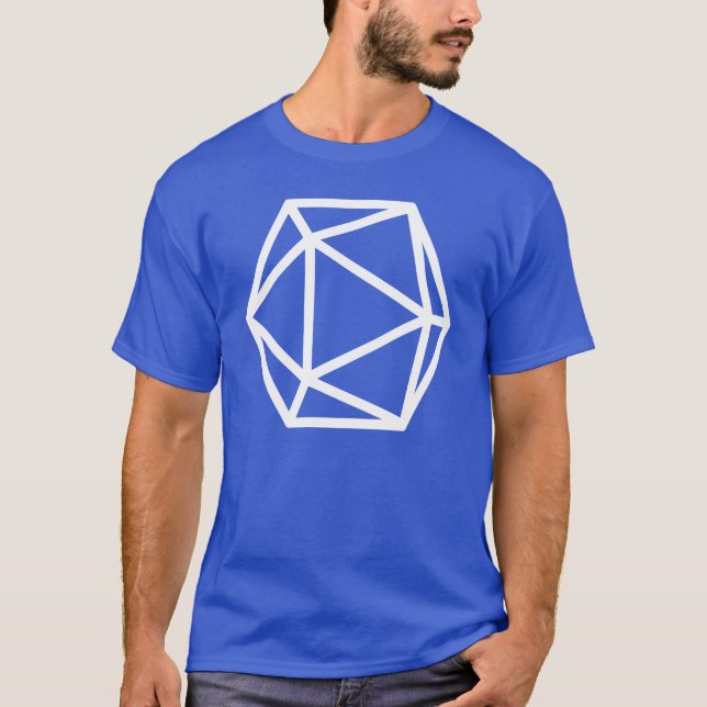 T-shirt D20 grande Isocahedron (Frente)