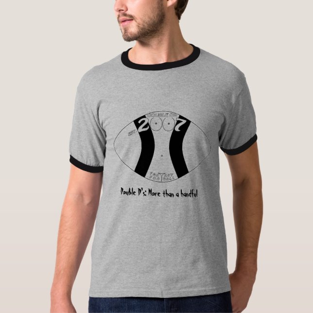 T-shirt d retros do dobro (Frente)