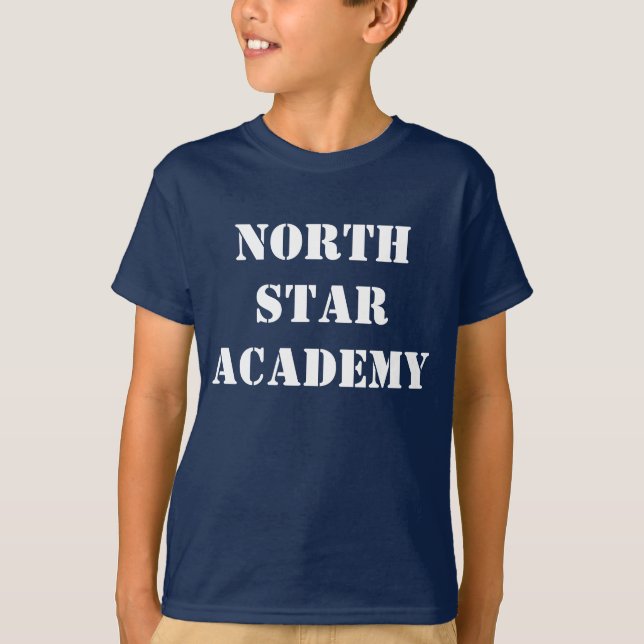 T-shirt da academia da estrela norte (Frente)