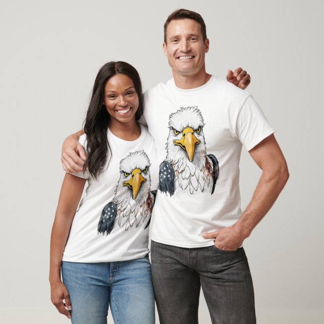 T-shirt da águia americana (Unissex)