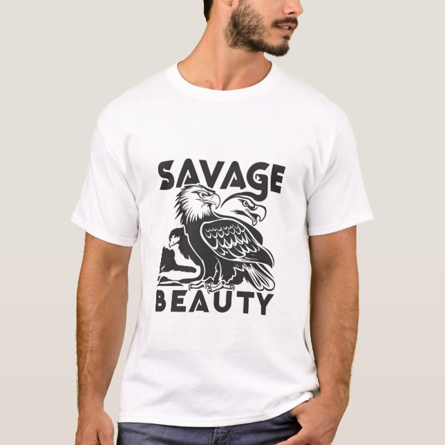 T-Shirt da águia selvagem (Frente)