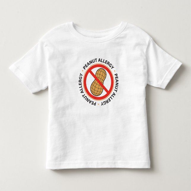 T-shirt da alergia do amendoim (Frente)