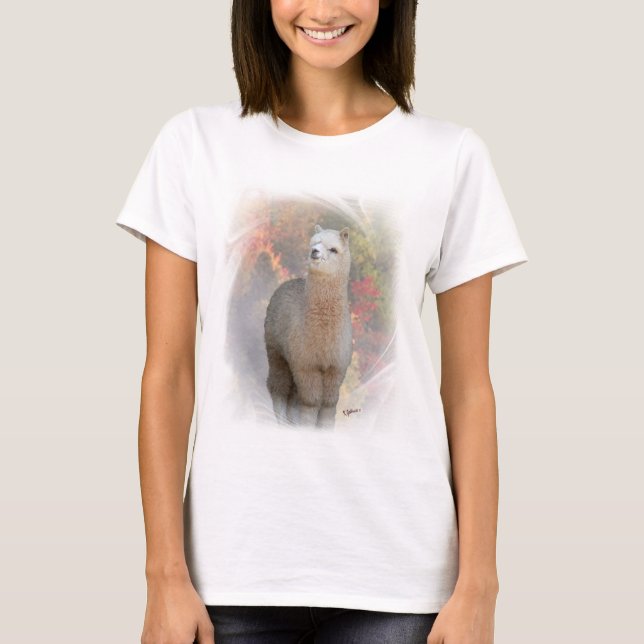 T-shirt da alpaca da queda (Frente)