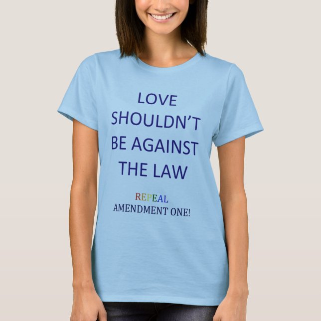 T-shirt da alteração uma da revogação (Frente)