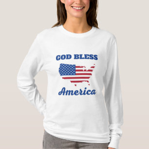 T-Shirt da AMÉRICA Deus abençoe