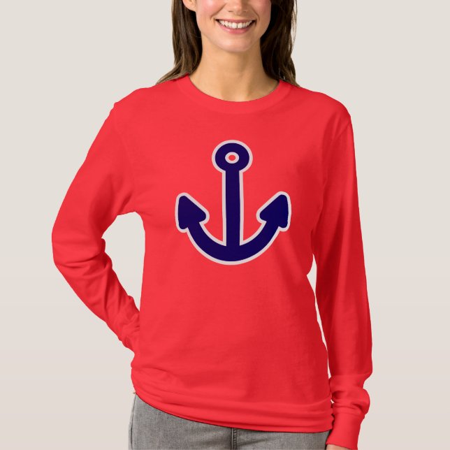 T-shirt da âncora (Frente)