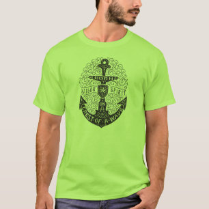 T-shirt da âncora do vintage