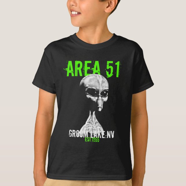 T-shirt da área 51 dos miúdos (Frente)