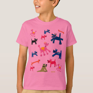 T-shirt da arte: Cães Cornish loucos