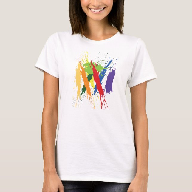 T-shirt da arte da proteína de GPCR (mulheres) (Frente)