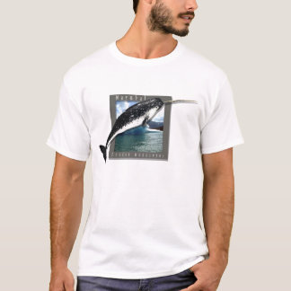 T-shirt da arte de Narwhal