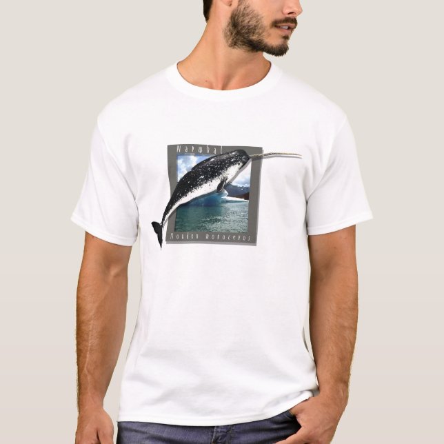 T-shirt da arte de Narwhal (Frente)