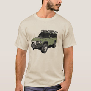 T-shirt da arte do caminhão de Land Rover