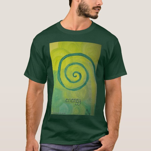 t-shirt da arte do espírito da "energia" (Frente)